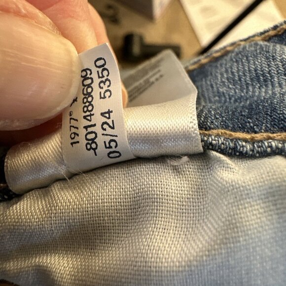 American Eagle Jeans Womens 4 Super High-Rise Baggy Wide Leg Blue Denim Stretch - Picture 12 of 13